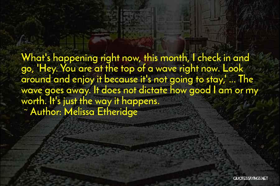 Because I Am Worth It Quotes By Melissa Etheridge