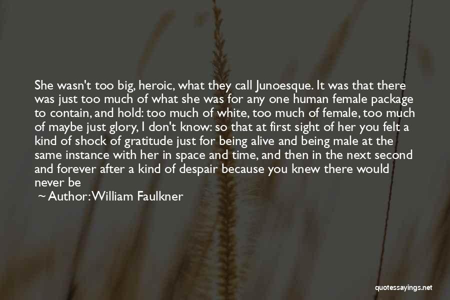 Because I Knew You Quotes By William Faulkner