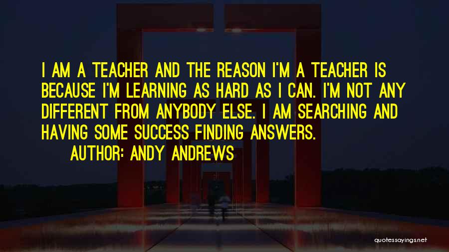 Because I'm Different Quotes By Andy Andrews