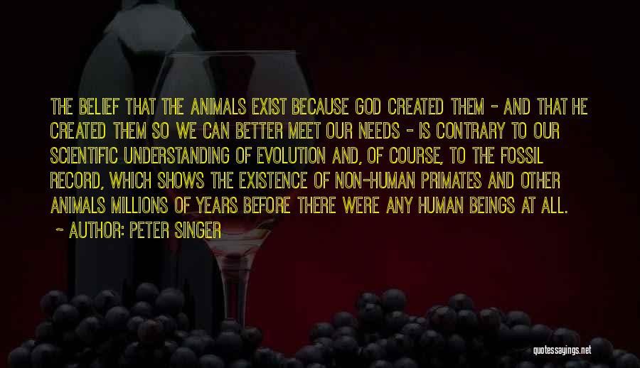 Because Of God Quotes By Peter Singer