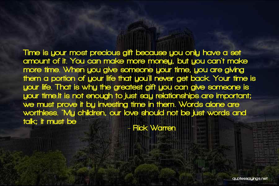 Because Of You Love Quotes By Rick Warren