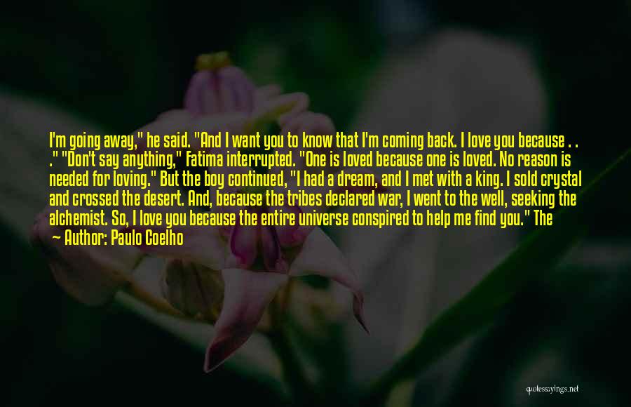 Because You Loved Me Quotes By Paulo Coelho