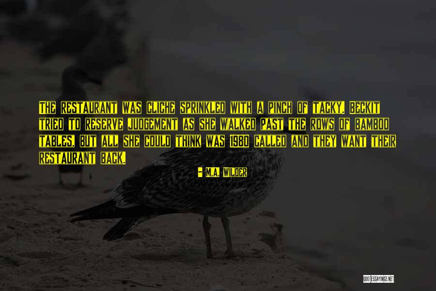 Bechrismed Quotes By M.A. Wilder Bechrismed Quotes By M.A. Wilder