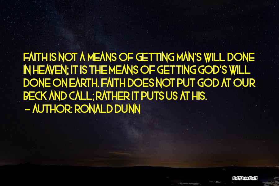 Beck And Call Quotes By Ronald Dunn