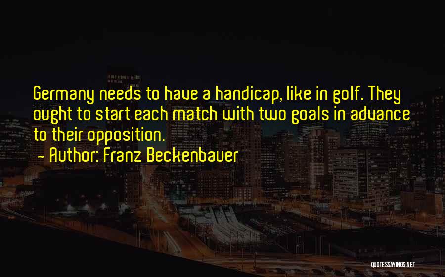 Beckenbauer Quotes By Franz Beckenbauer