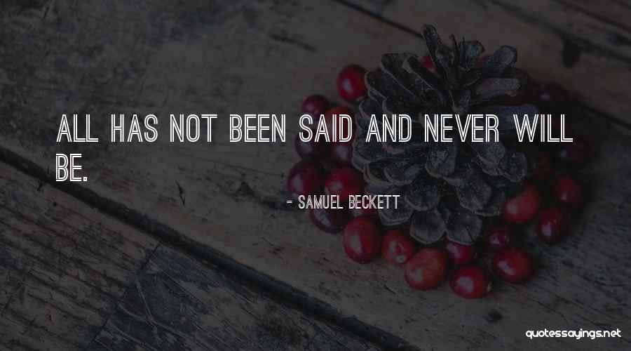 Beckett Quotes By Samuel Beckett