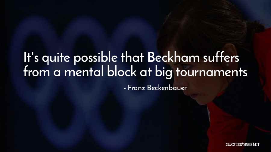 Beckham Quotes By Franz Beckenbauer Beckham Quotes By Franz Beckenbauer