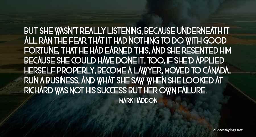 Become A Lawyer Quotes By Mark Haddon