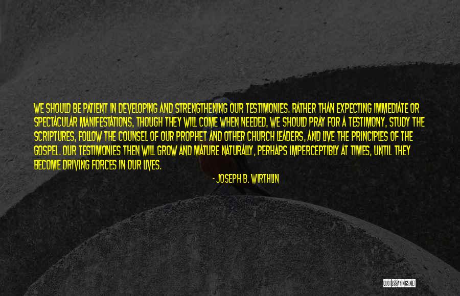 Become A Leader Quotes By Joseph B. Wirthlin Become A Leader Quotes By Joseph B. Wirthlin