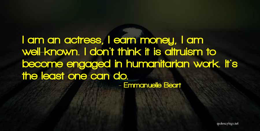 Become An Actress Quotes By Emmanuelle Beart