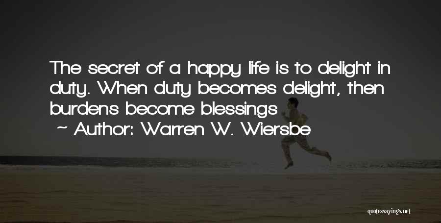 Become Happy Quotes By Warren W. Wiersbe