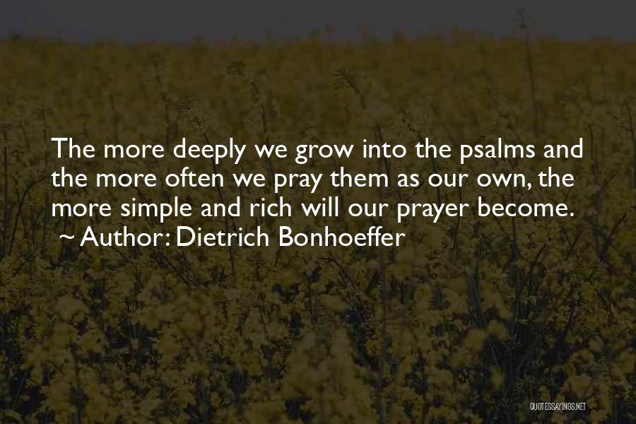 Become Rich Quotes By Dietrich Bonhoeffer