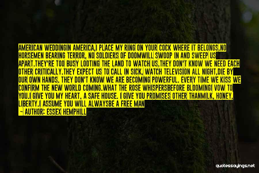 Becoming A New Man Quotes By Essex Hemphill