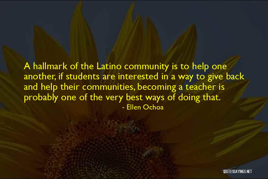 Becoming The Best Quotes By Ellen Ochoa Becoming The Best Quotes By Ellen Ochoa
