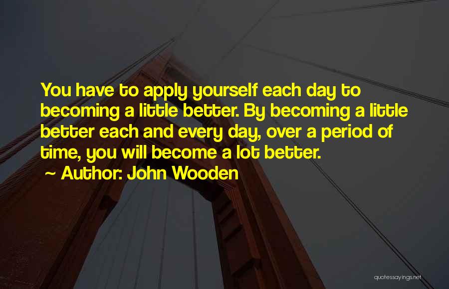 Becoming Yourself Quotes By John Wooden