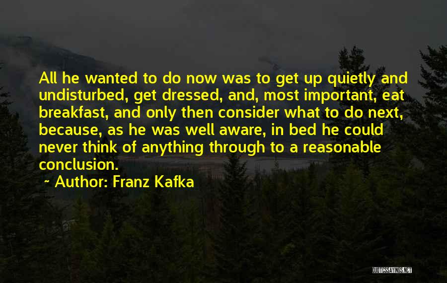 Bed And Breakfast Quotes By Franz Kafka