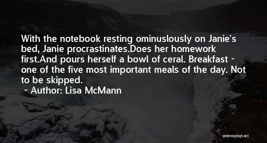 Bed And Breakfast Quotes By Lisa McMann