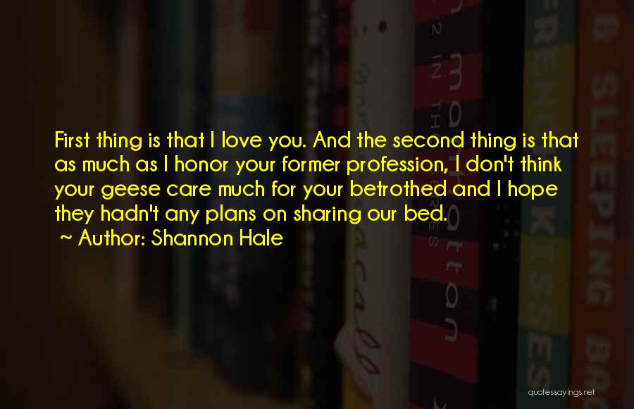 Bed Sharing Quotes By Shannon Hale