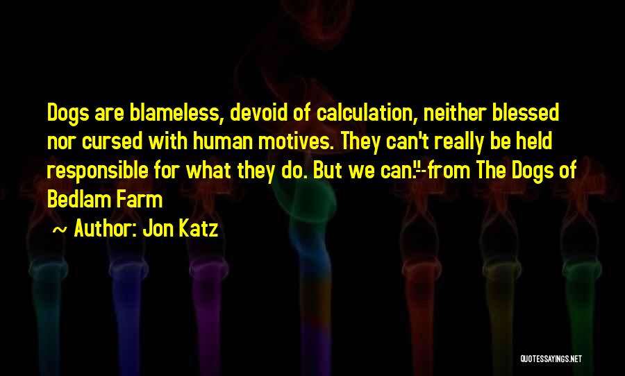 Bedlam Quotes By Jon Katz