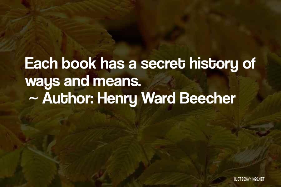 Beecher Book Quotes By Henry Ward Beecher