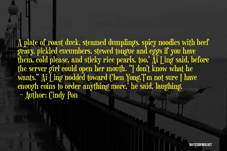 Beef Quotes By Cindy Pon