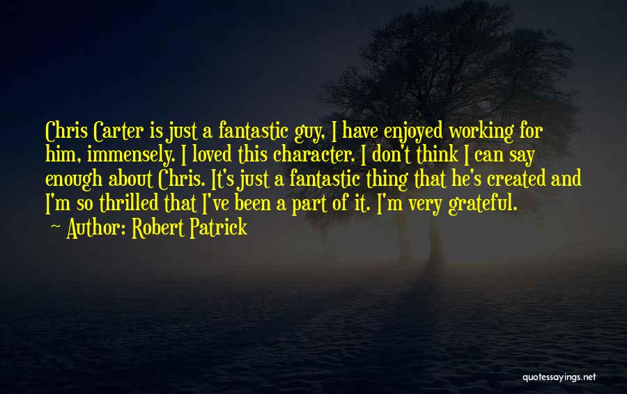 Been Grateful Quotes By Robert Patrick