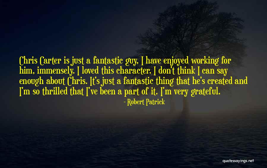 Been Grateful Quotes By Robert Patrick