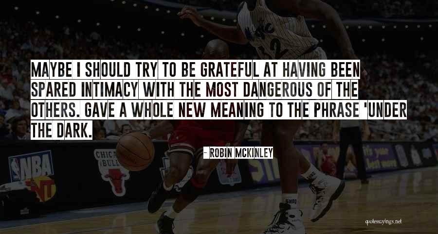 Been Grateful Quotes By Robin McKinley Been Grateful Quotes By Robin McKinley