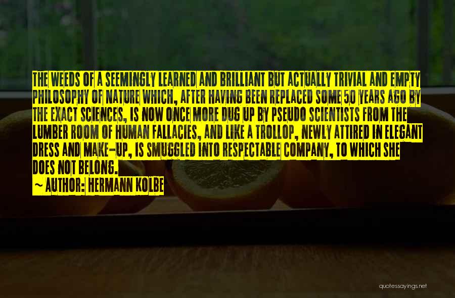 Been Replaced Quotes By Hermann Kolbe