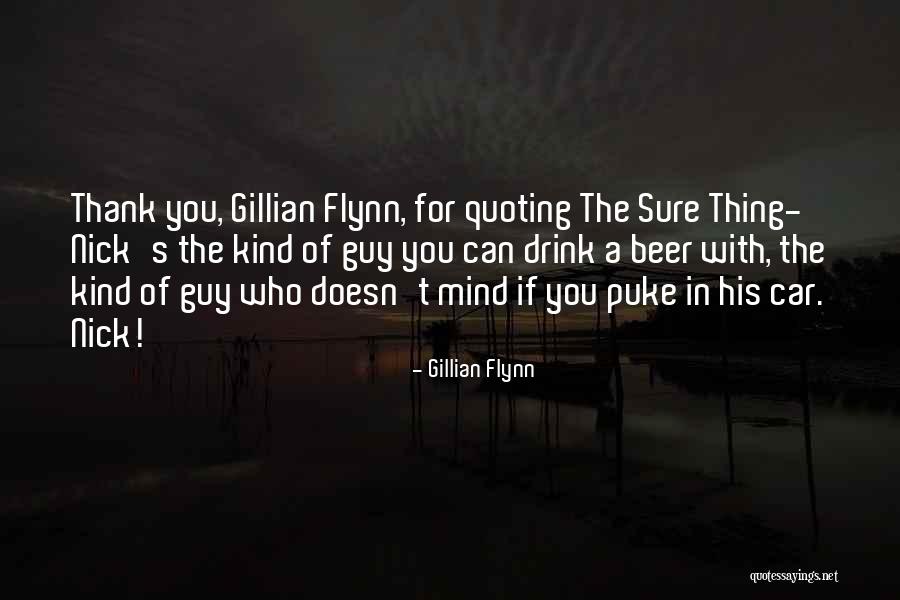 Beer Quotes By Gillian Flynn