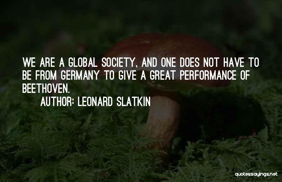 Beethoven Quotes By Leonard Slatkin