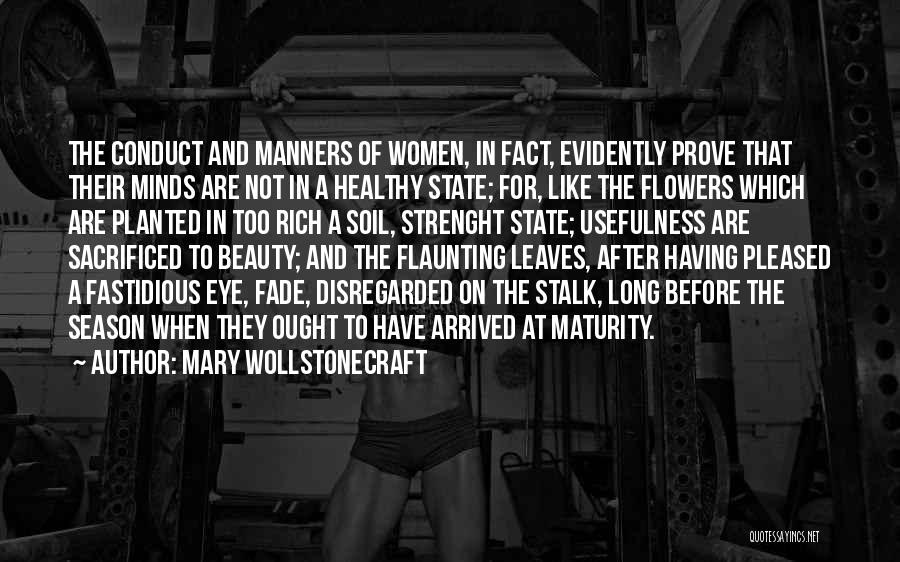 Before And After Beauty Quotes By Mary Wollstonecraft