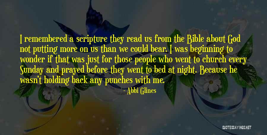 Before Bed Bible Quotes By Abbi Glines