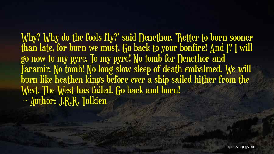 Before I Burn Quotes By J.R.R. Tolkien