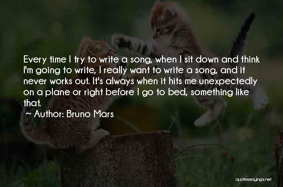 Before I Go To Bed Quotes By Bruno Mars