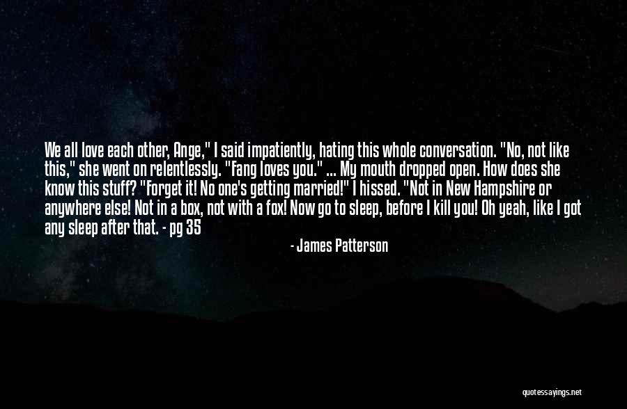 Before I Go To Sleep Quotes By James Patterson