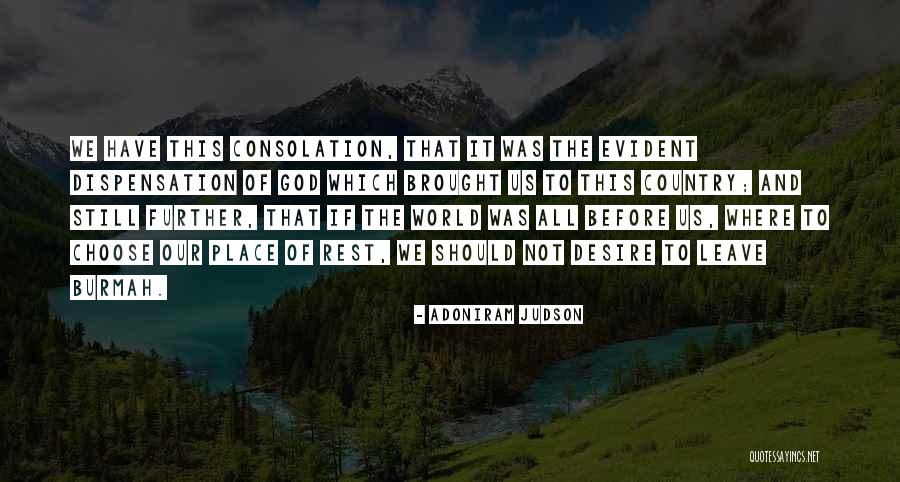 Before I Leave This World Quotes By Adoniram Judson