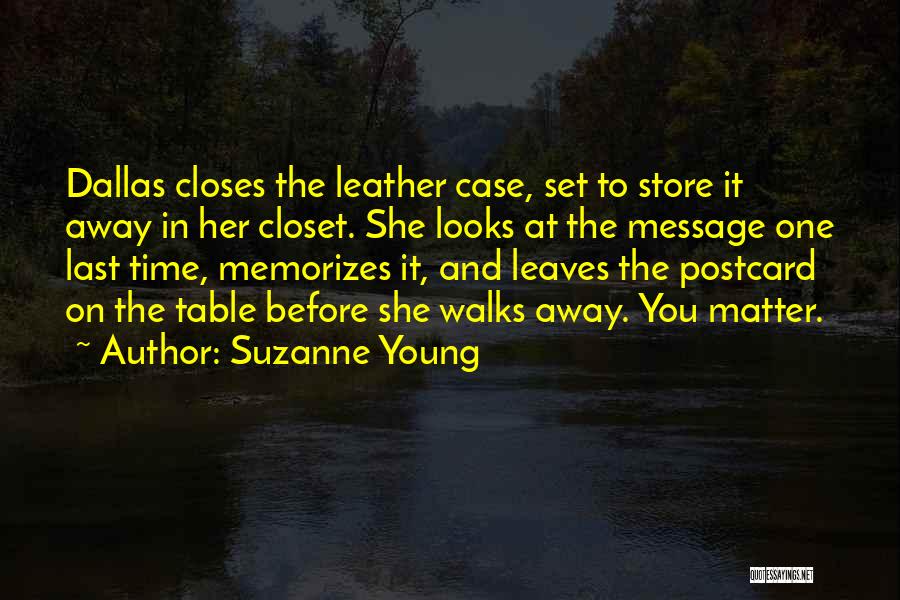 Before She Leaves Quotes By Suzanne Young