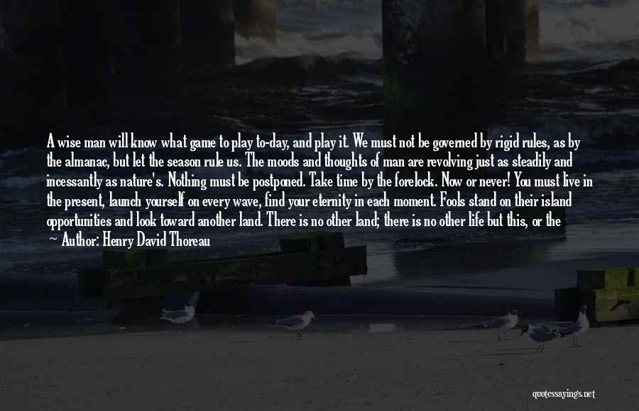 Before The Game Quotes By Henry David Thoreau