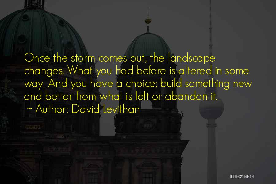 Before The Storm Quotes By David Levithan