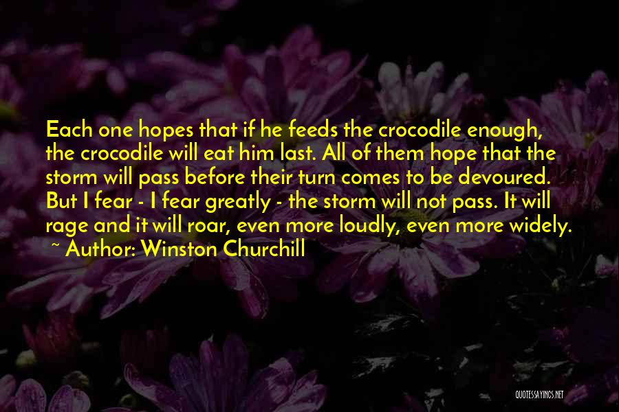 Before The Storm Quotes By Winston Churchill