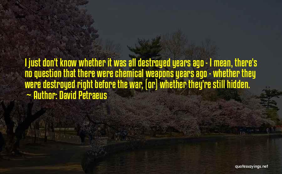 Before The War Quotes By David Petraeus