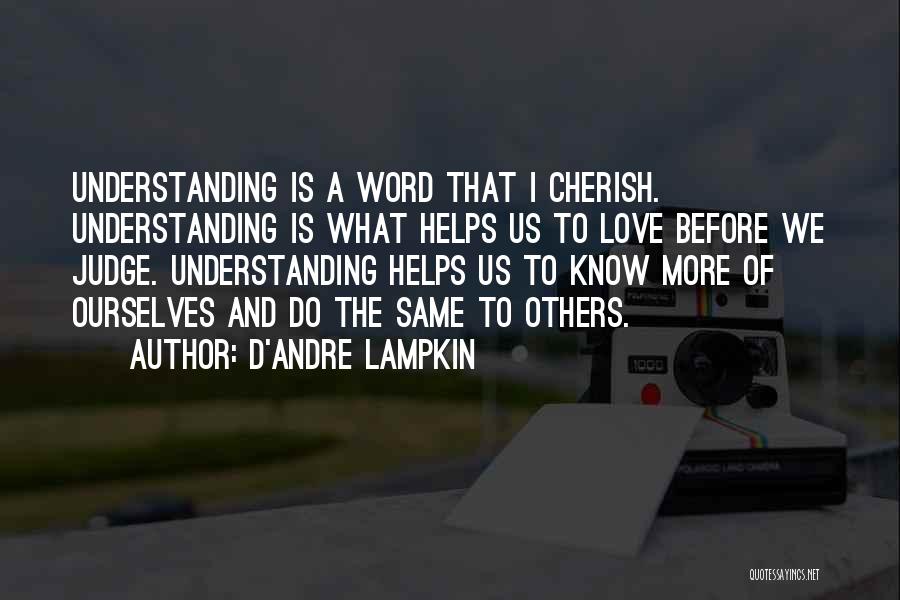 Before We Judge Others Quotes By D'Andre Lampkin