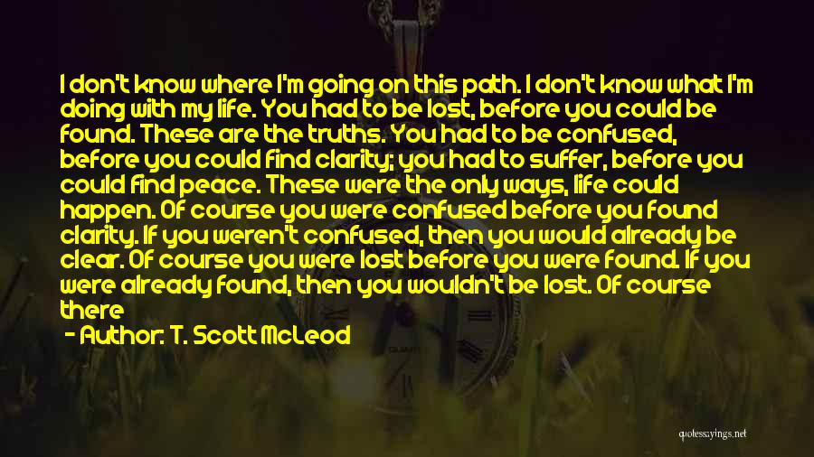 Before You Came Into My Life Quotes By T. Scott McLeod