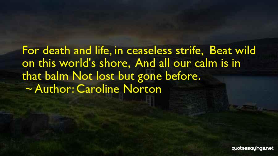 Before You Come Into My Life Quotes By Caroline Norton