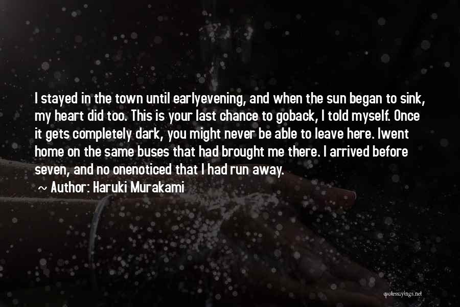 Before You Leave Me Quotes By Haruki Murakami