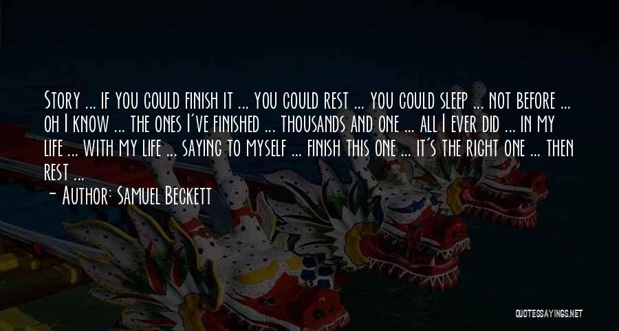 Before You Sleep Quotes By Samuel Beckett