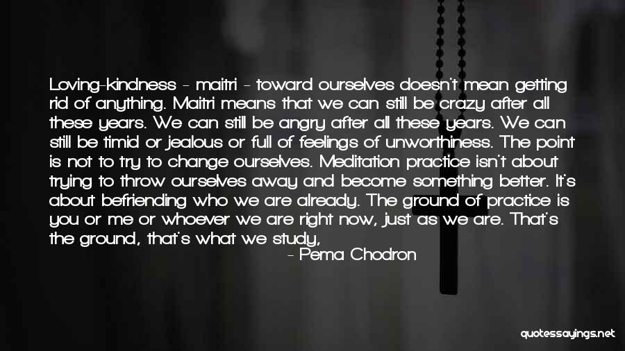 Befriending Yourself Quotes By Pema Chodron