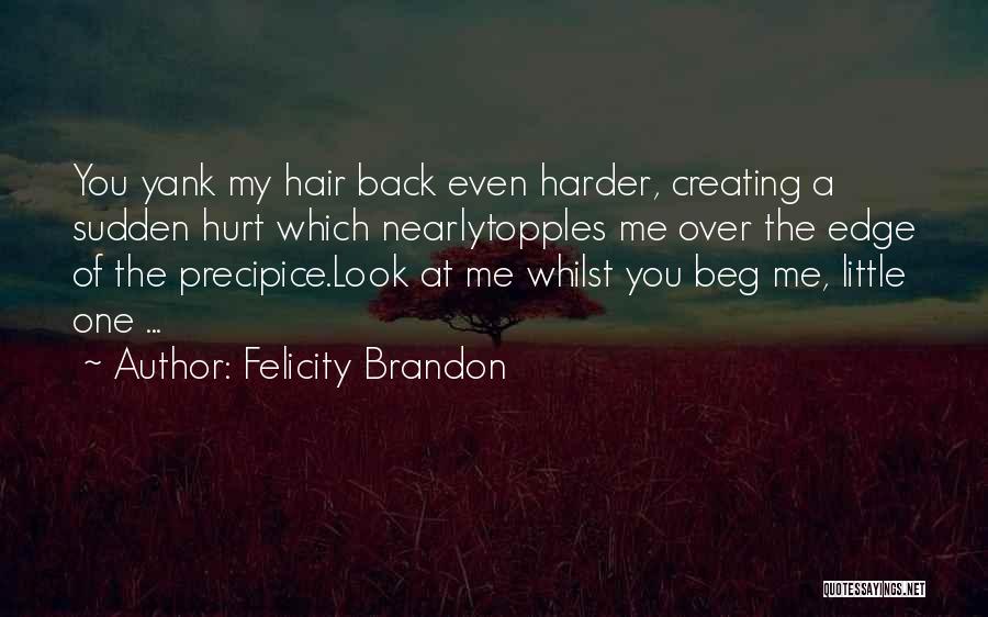 Beg Me Quotes By Felicity Brandon