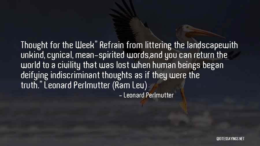 Began Quotes By Leonard Perlmutter